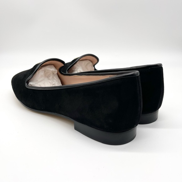 Kate Spade Black Suede Flat Loafers Slip Ons Claudia Size 8.5 - Picture 6 of 16